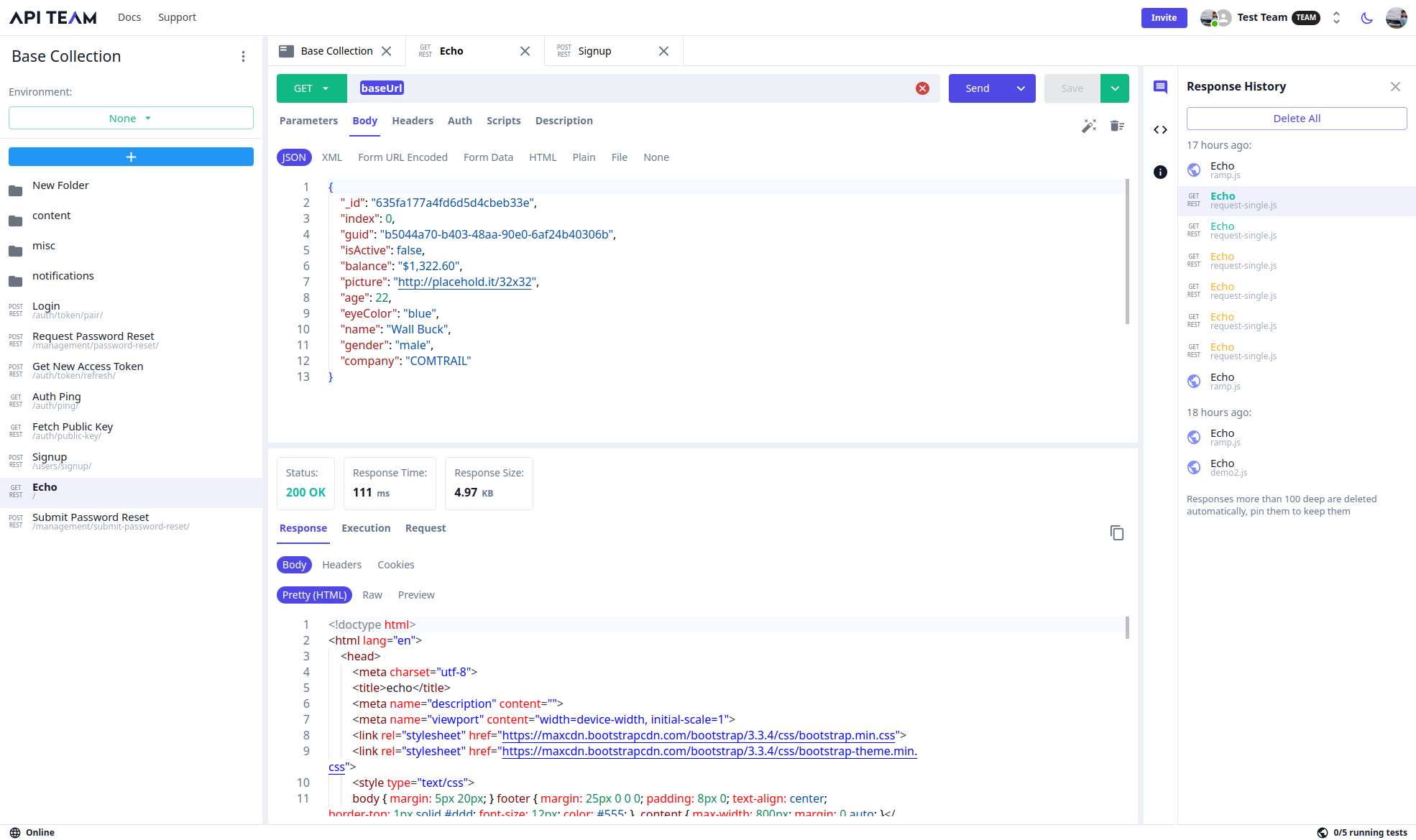 App screenshot