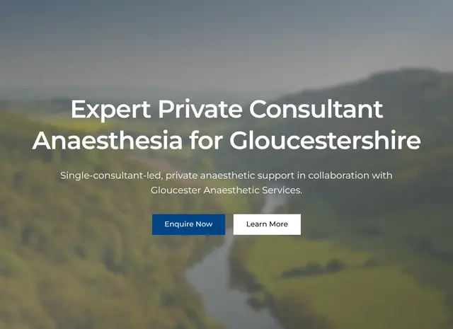 Ravenscroft Anaesthetic Services website